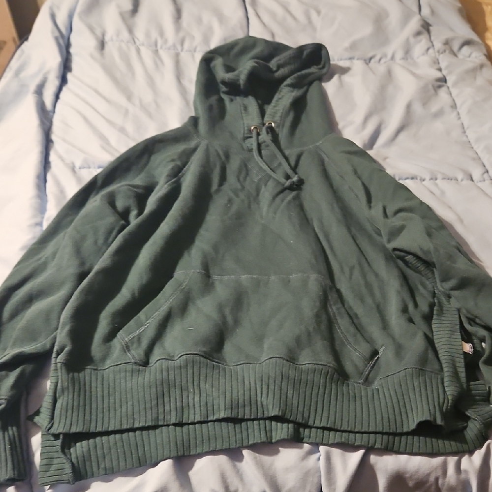 Womens Green Hoodie Sweater